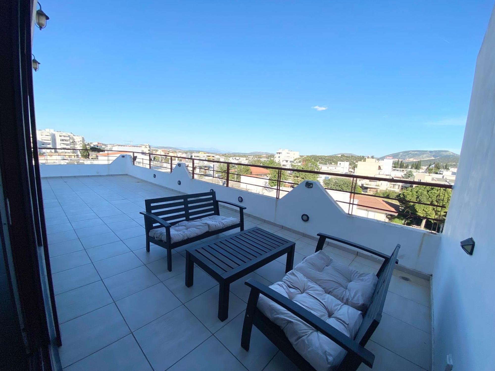 Luxury View Apartment 10Min From Athens Airport コロピオン エクステリア 写真