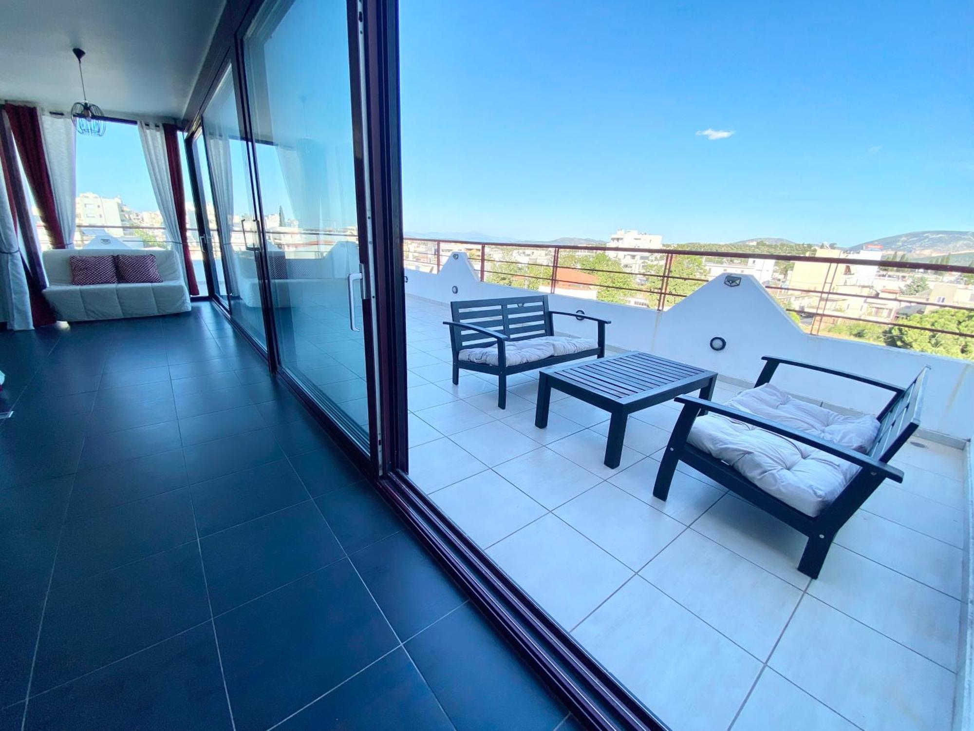 Luxury View Apartment 10Min From Athens Airport コロピオン エクステリア 写真