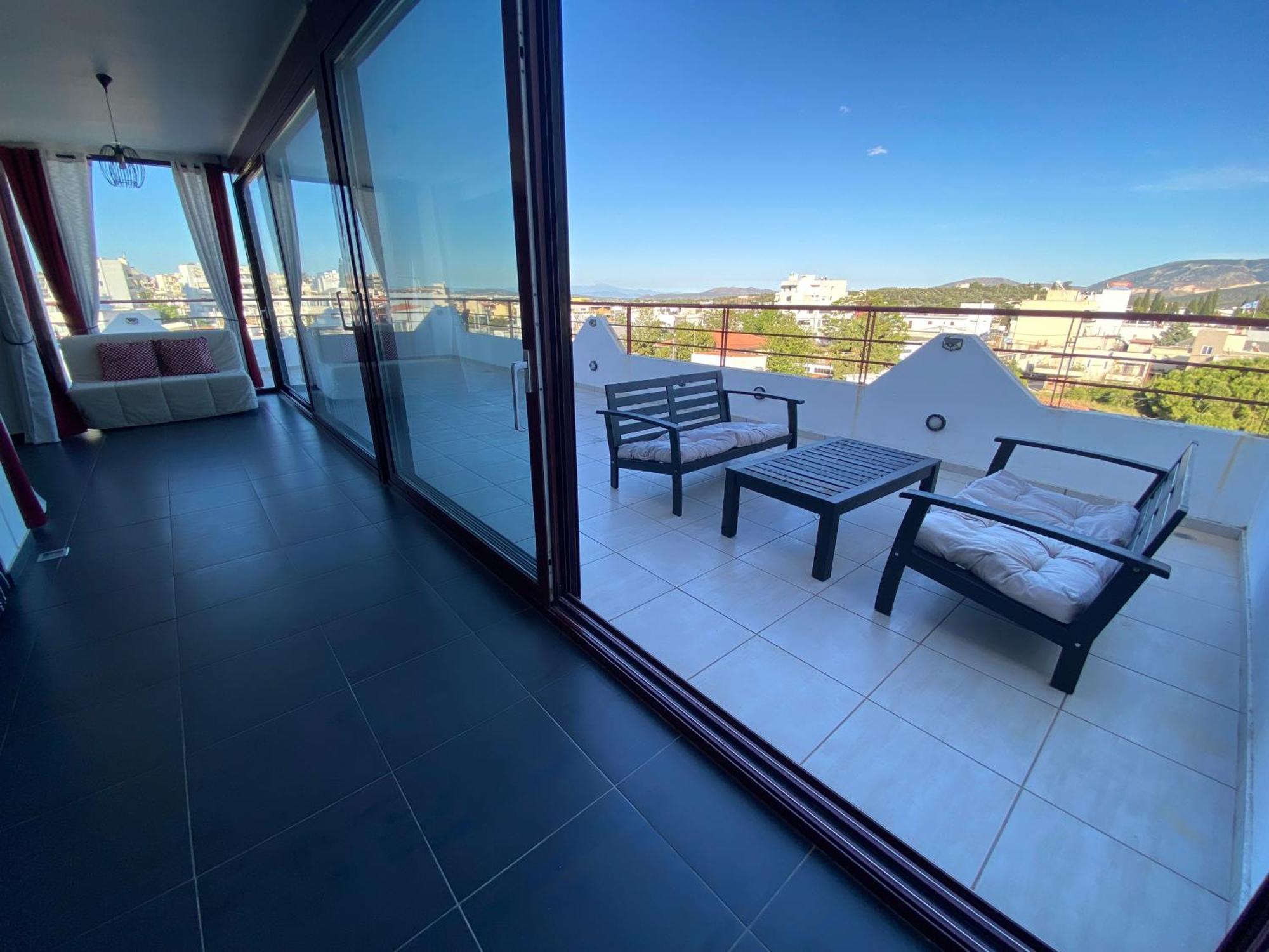 Luxury View Apartment 10Min From Athens Airport コロピオン エクステリア 写真