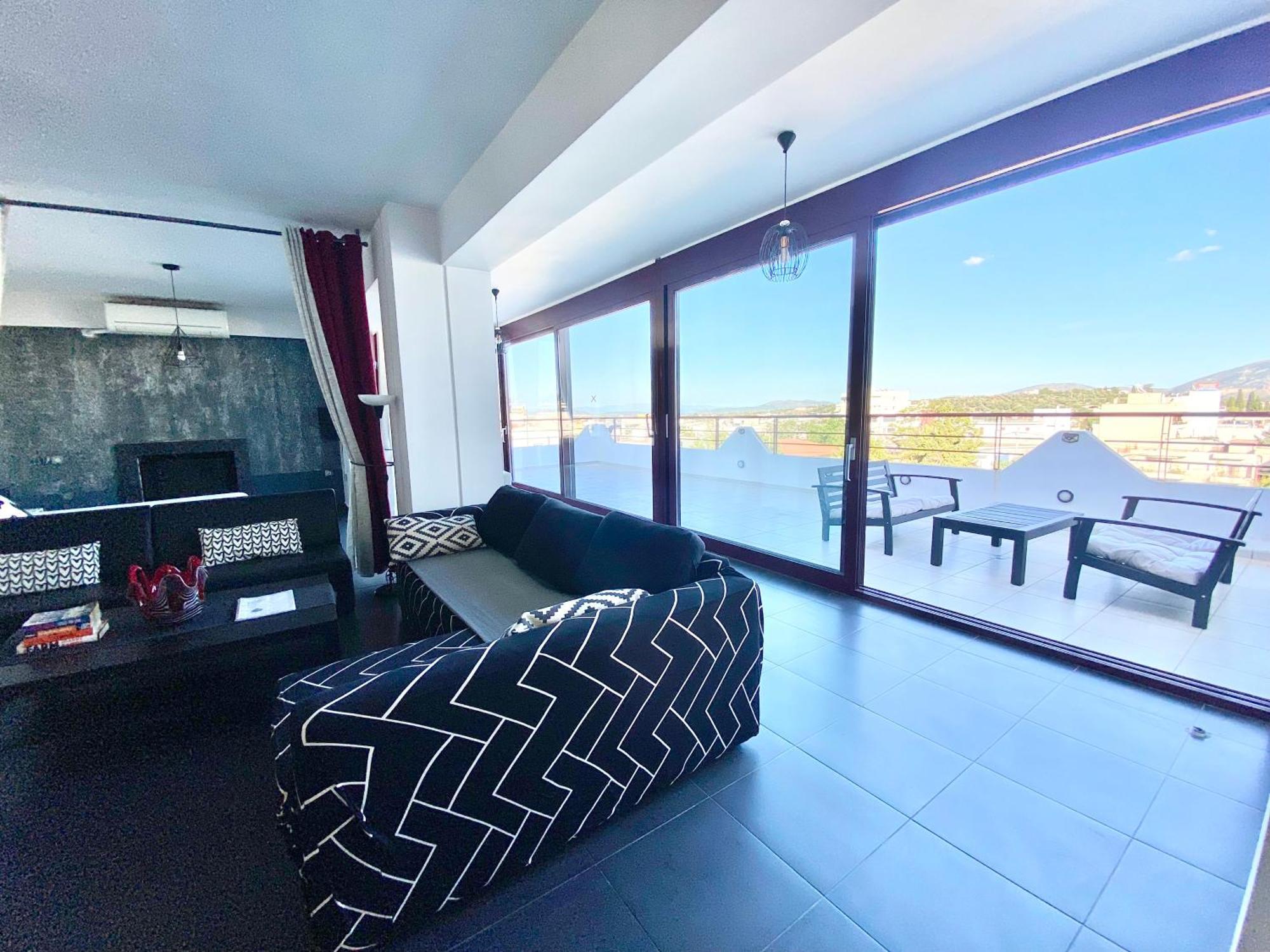 Luxury View Apartment 10Min From Athens Airport コロピオン エクステリア 写真